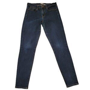 J.Crew Skinny Jeans Womens 28x30 Dark Wash Stretch Denim Mid-Rise Slim Fit